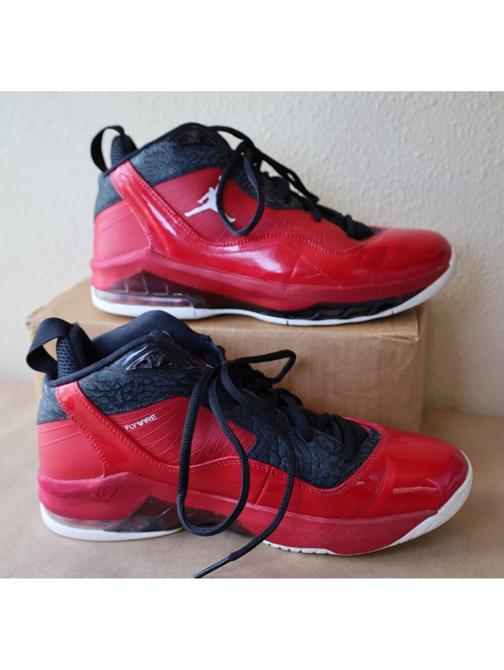 Size 9.5 - Air Jordan Melo M8 Gym Red Mens - Picture 4 of 8